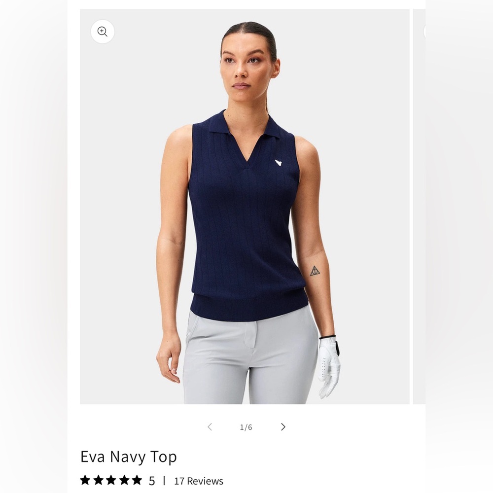 Macade Eva Navy Top size Large